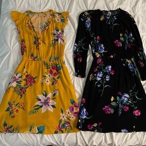 Old Navy Floral Print Dresses Bundle (XS)